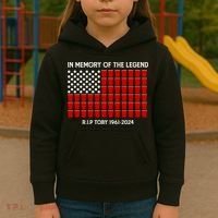 Solo Cup Flag Rip The Legend Toby Kids Hoodie thumb 3