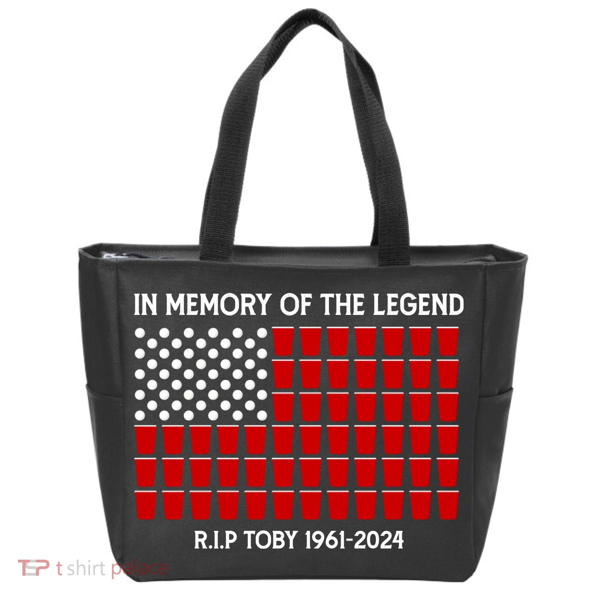 Solo Cup Flag Rip The Legend Toby Tote Bag