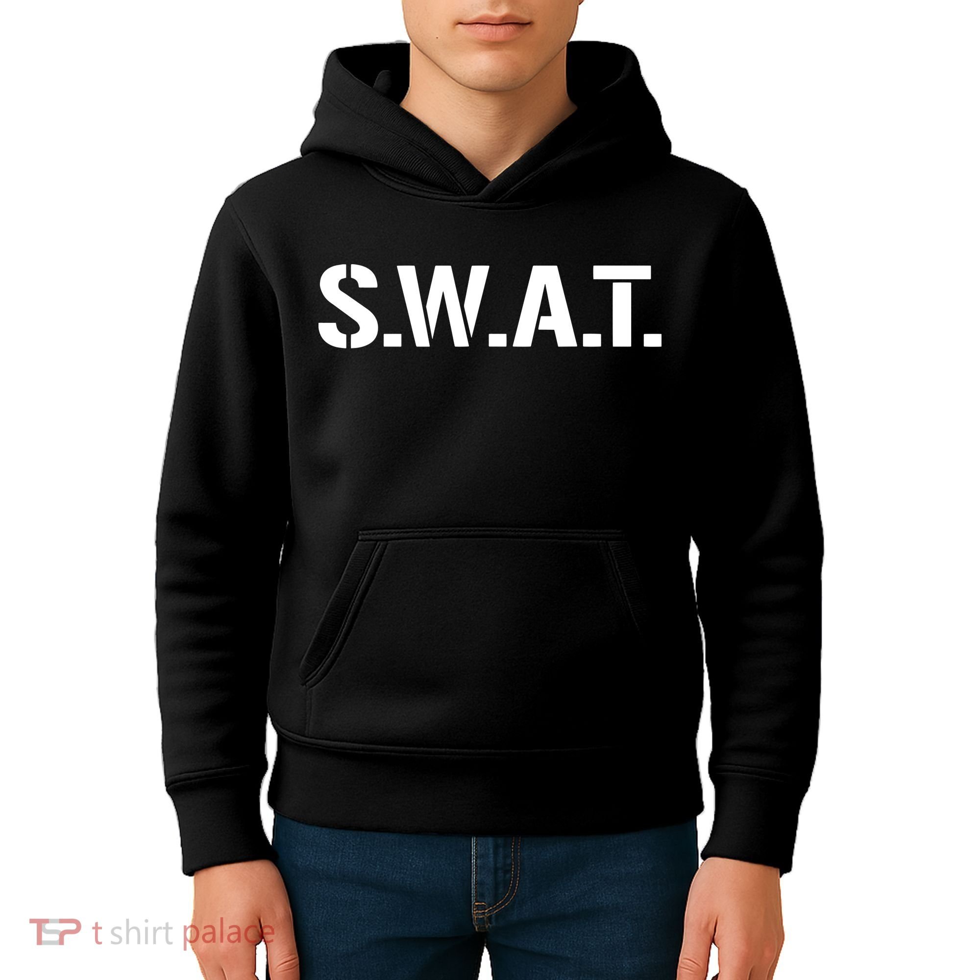 SWAT Costume Funny Halloween Group Outfit Kids Hoodie