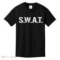 SWAT Costume Funny Halloween Group Outfit Kids T-Shirt thumb 0