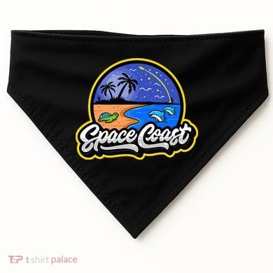 Space Coast Florida Space And Rocket Program USA-Made Doggie Bandana