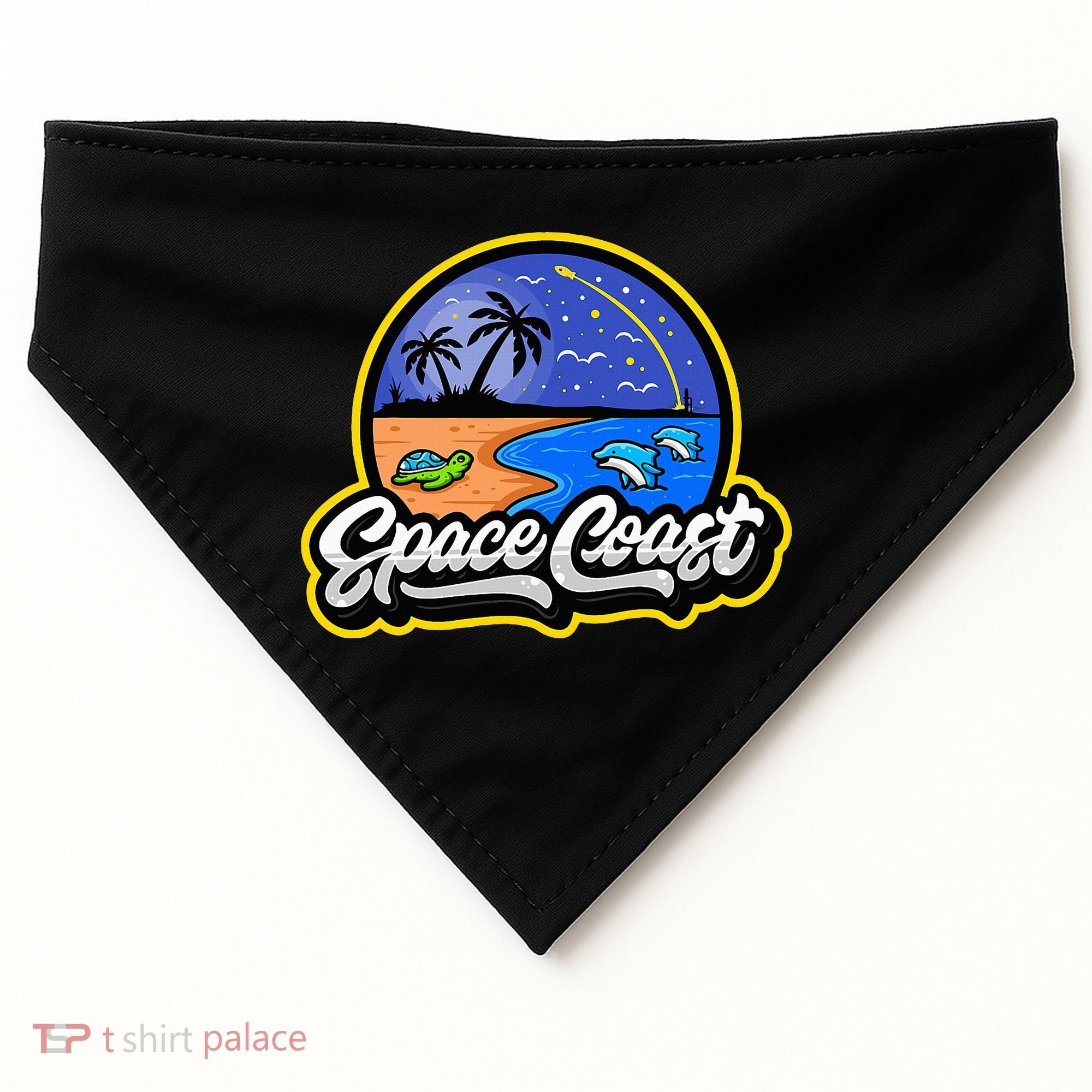 Space Coast Florida Space And Rocket Program USA-Made Doggie Bandana