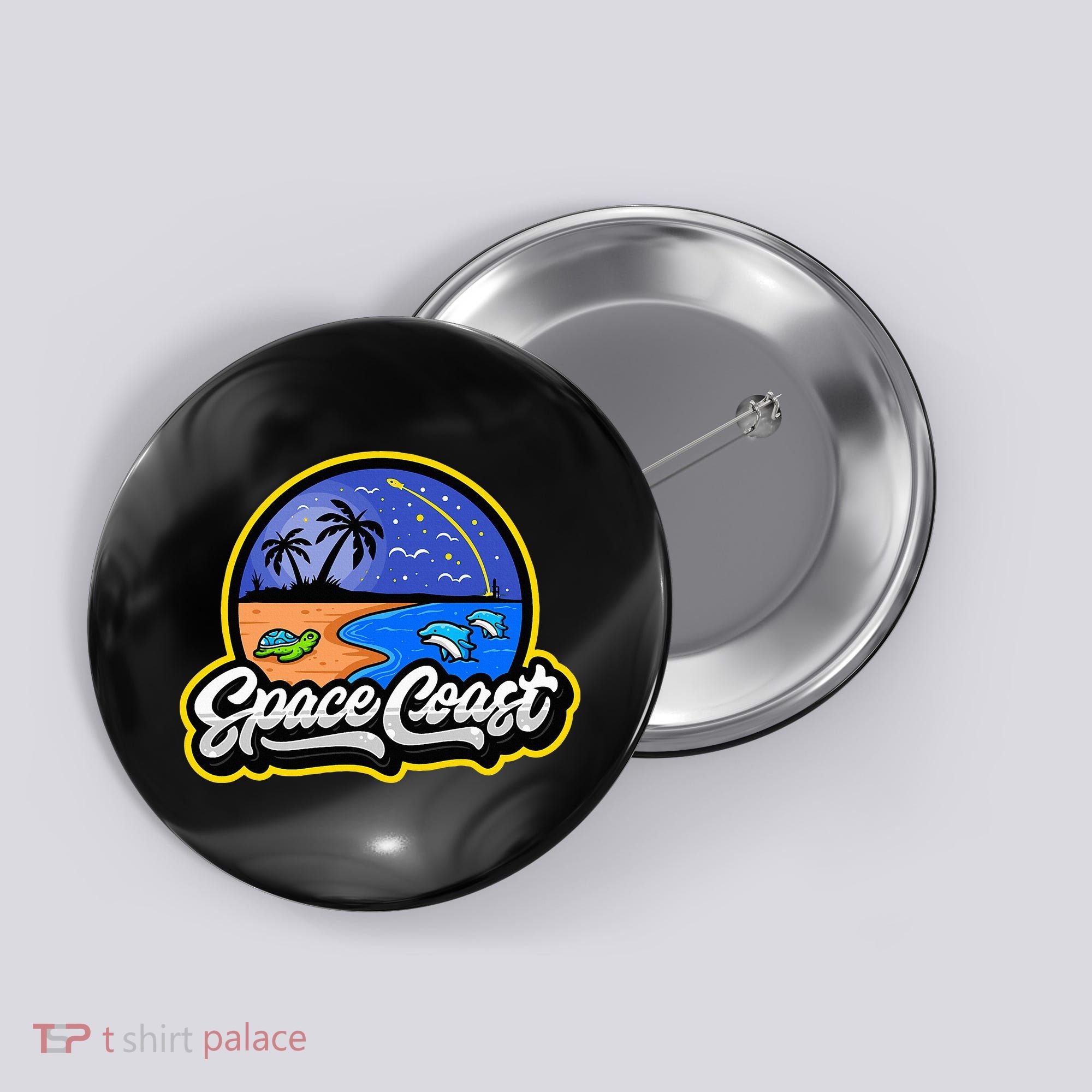 Space Coast Florida Space And Rocket Program Button