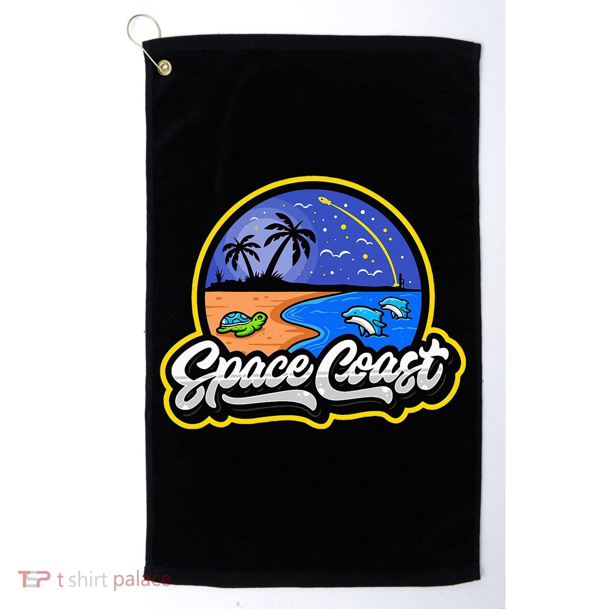 Space Coast Florida Space And Rocket Program Golf Towel