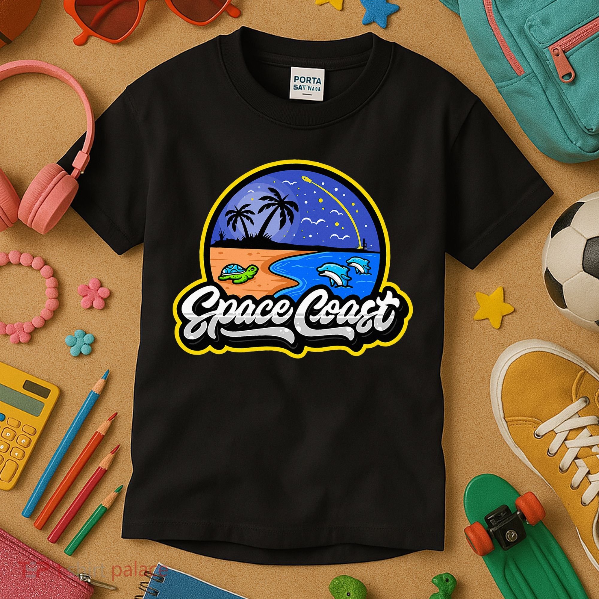 Space Coast Florida Space And Rocket Program Kids T-Shirt