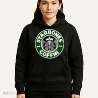 Starbones Coffin Funny Horror Coffee Hoodie thumb 5