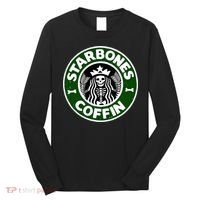 Starbones Coffin Funny Horror Coffee Long Sleeve Shirt thumb 0