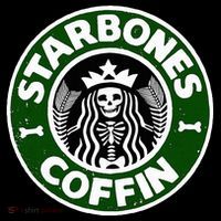 Starbones Coffin Funny Horror Coffee Sweatshirt thumb 3