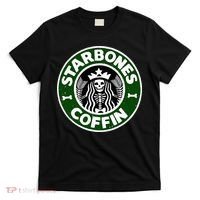 Starbones Coffin Funny Horror Coffee T-Shirt thumb 0