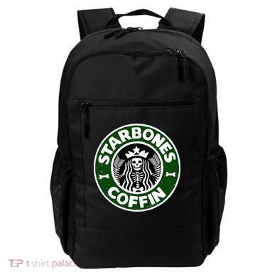 Starbones Coffin Funny Horror Coffee Backpack