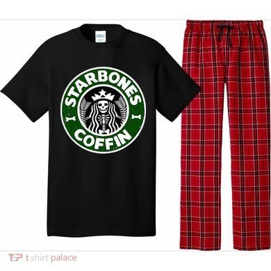 Starbones Coffin Funny Horror Coffee Pajama Set