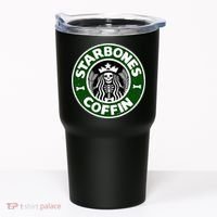Starbones Coffin Funny Horror Coffee Tumbler thumb 0