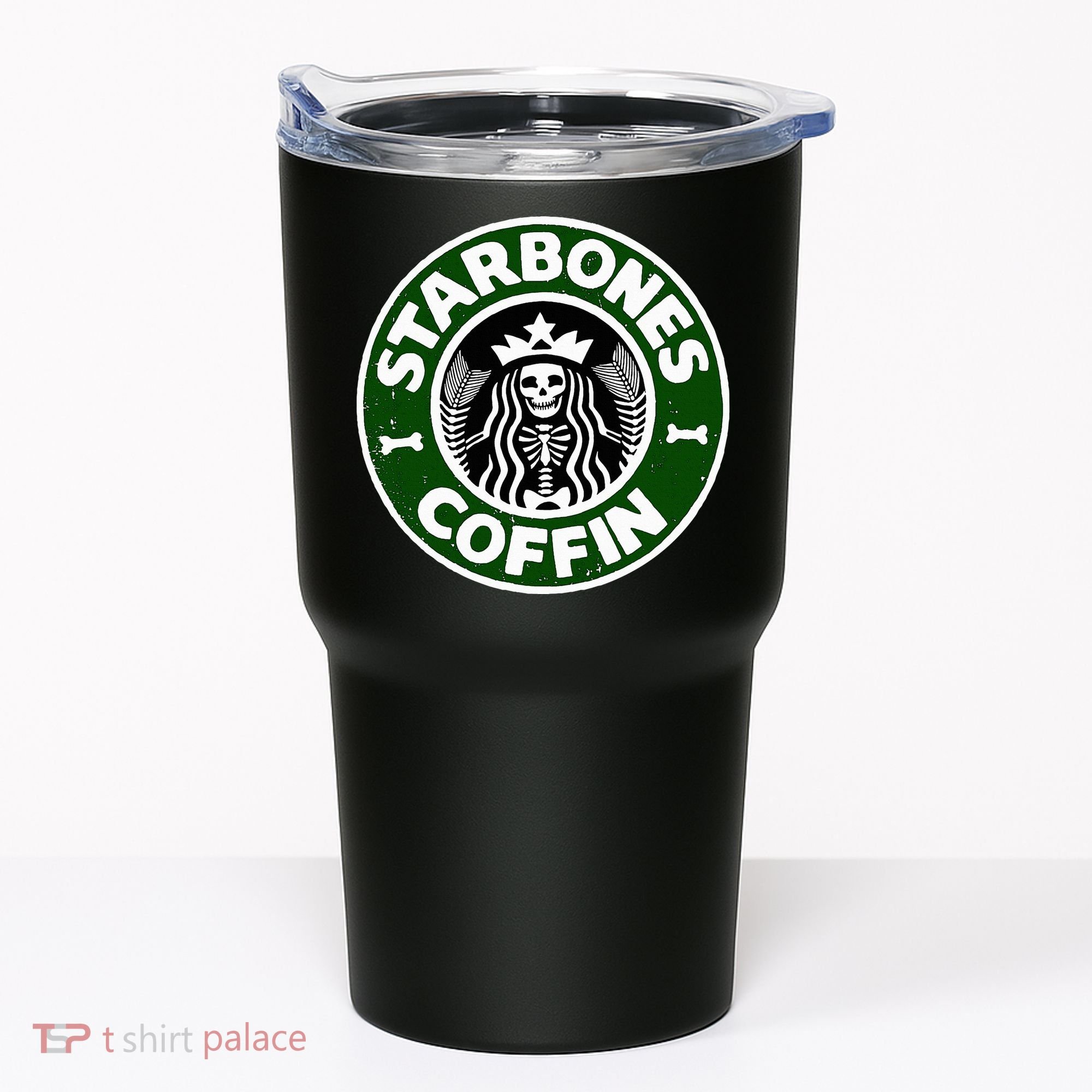 Starbones Coffin Funny Horror Coffee Tumbler