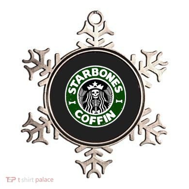 Starbones Coffin Funny Horror Coffee Ornament
