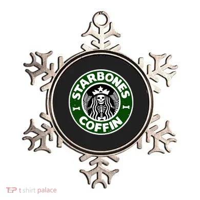 Starbones Coffin Funny Horror Coffee Ornament