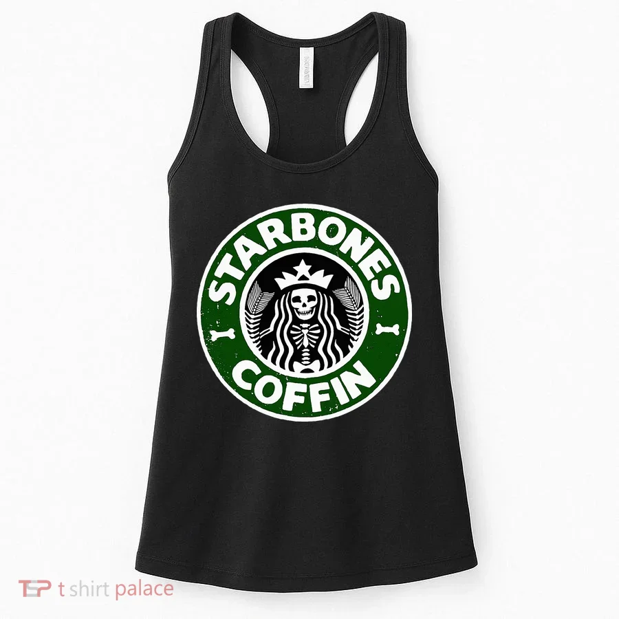 Starbones Coffin Funny Horror Coffee Women's Tank Top