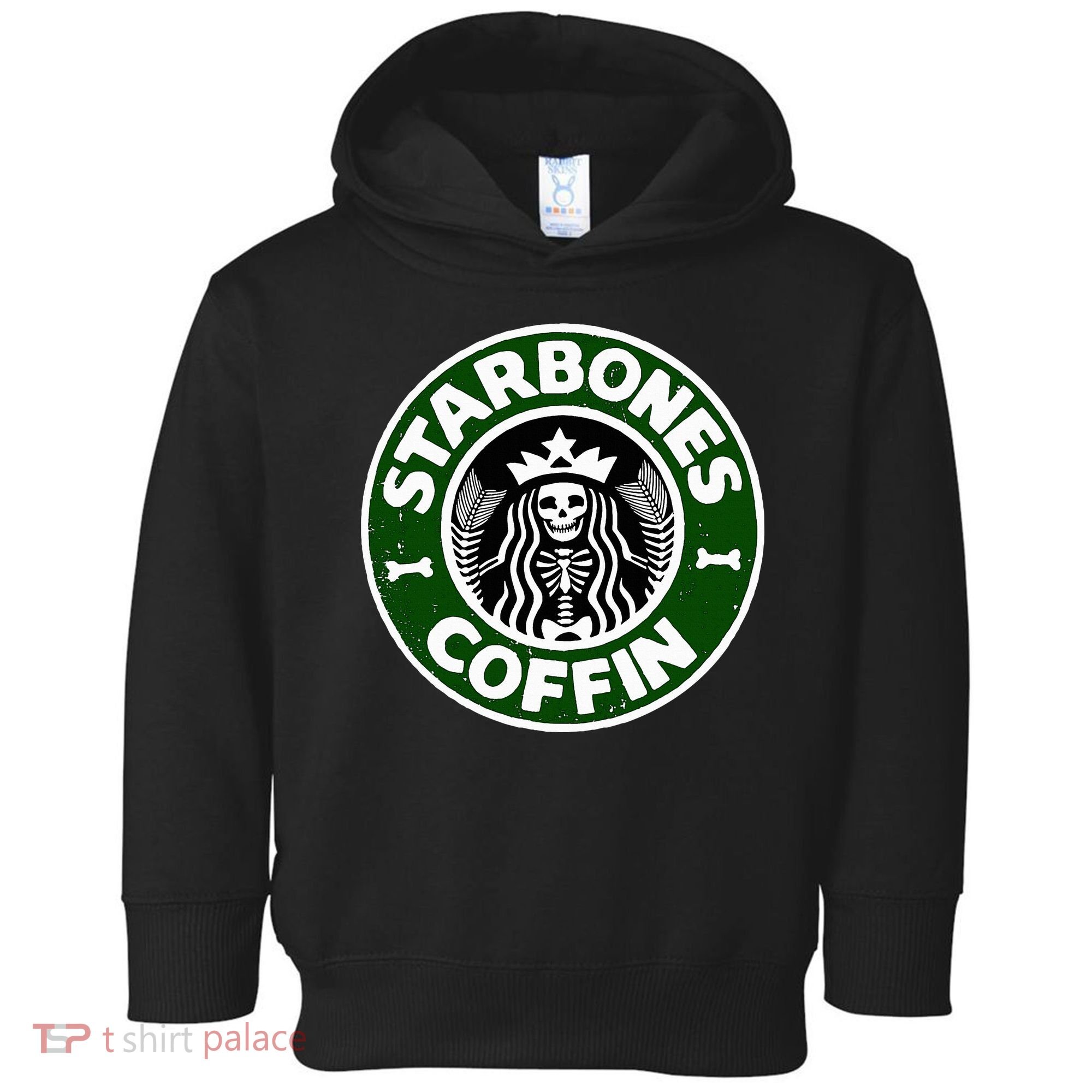 Starbones Coffin Funny Horror Coffee Toddler Hoodie