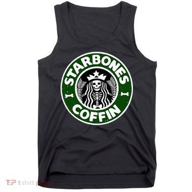 Starbones Coffin Funny Horror Coffee Tank Top