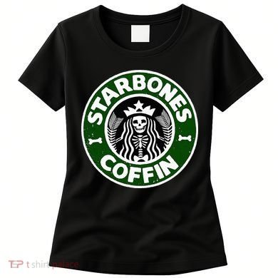 Starbones Coffin Funny Horror Coffee Women's T-Shirt