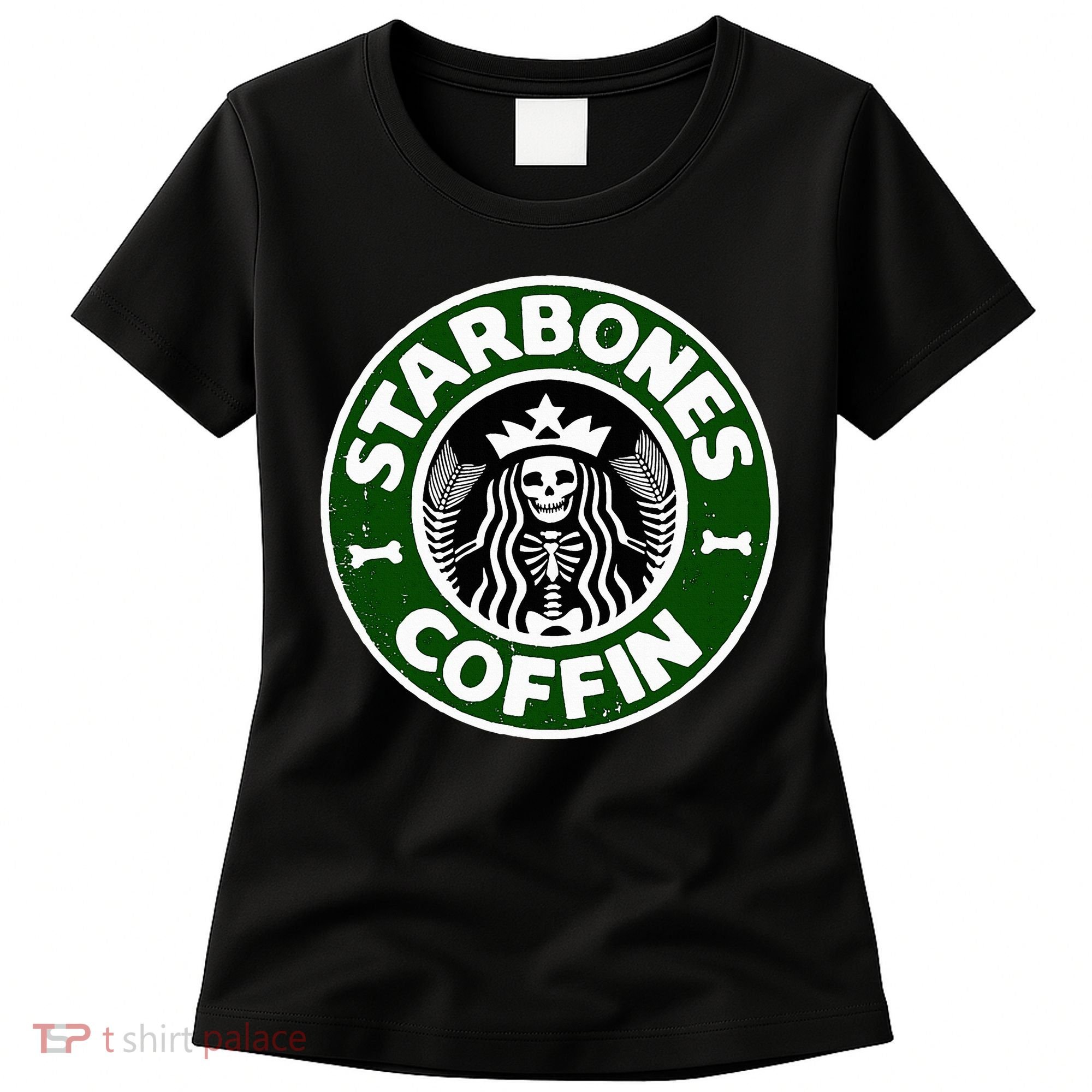 Starbones Coffin Funny Horror Coffee Women's T-Shirt