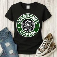 Starbones Coffin Funny Horror Coffee Women's T-Shirt thumb 3