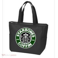 Starbones Coffin Funny Horror Coffee Tote Bag thumb 3