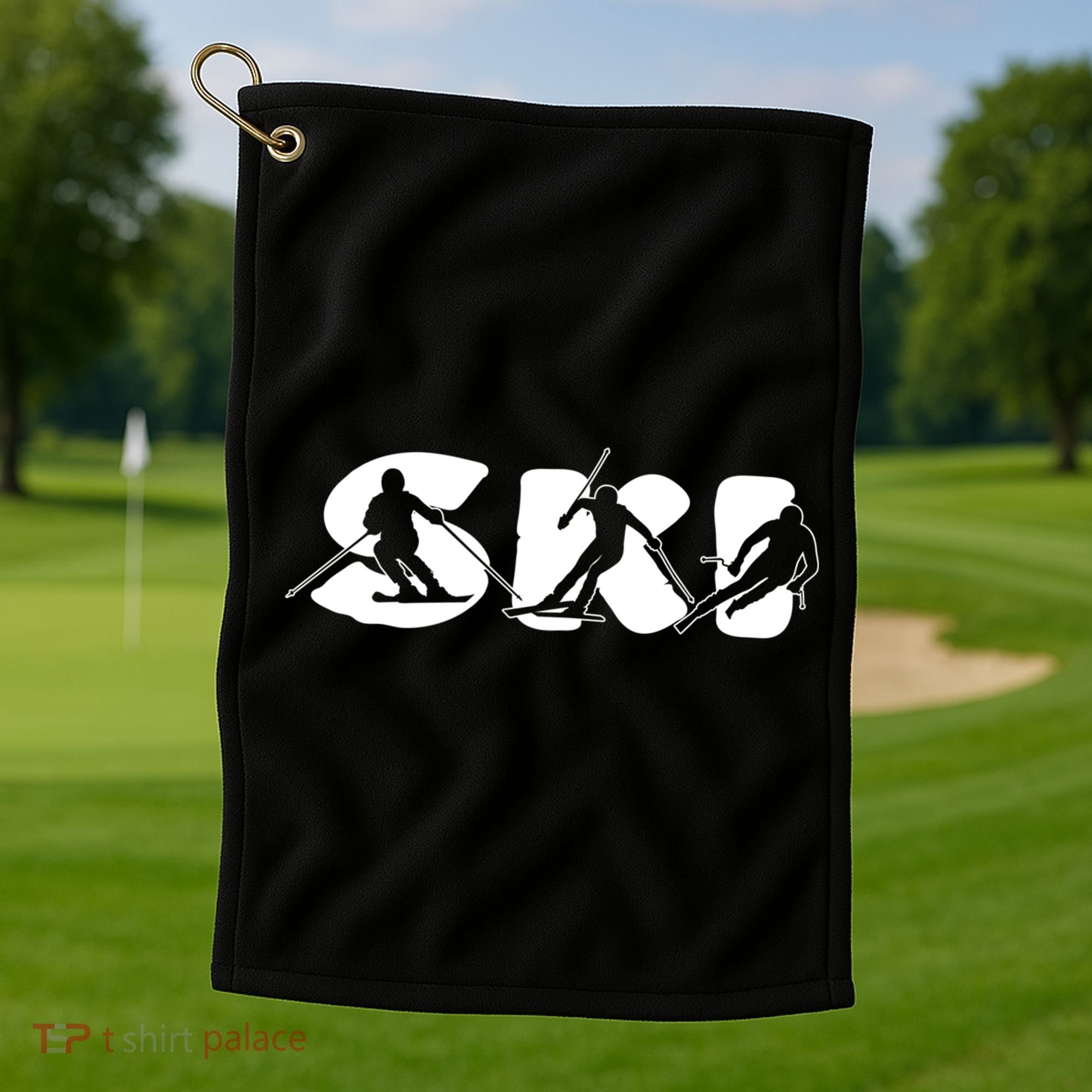 Skiing Clothing For Skiers And Ski Lovers Meaningful Gift Golf Towel