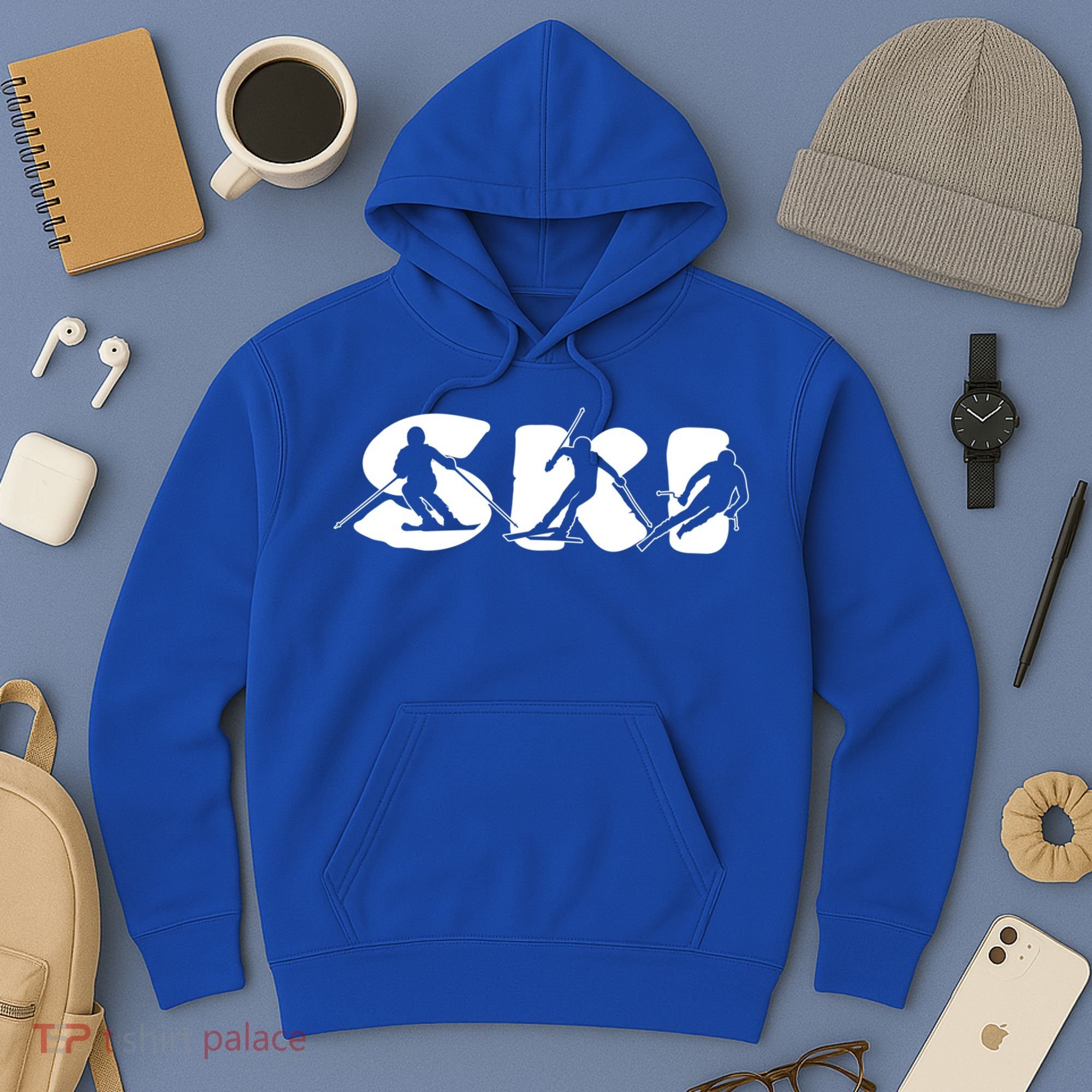 Skiing Clothing For Skiers And Ski Lovers Meaningful Gift Hoodie