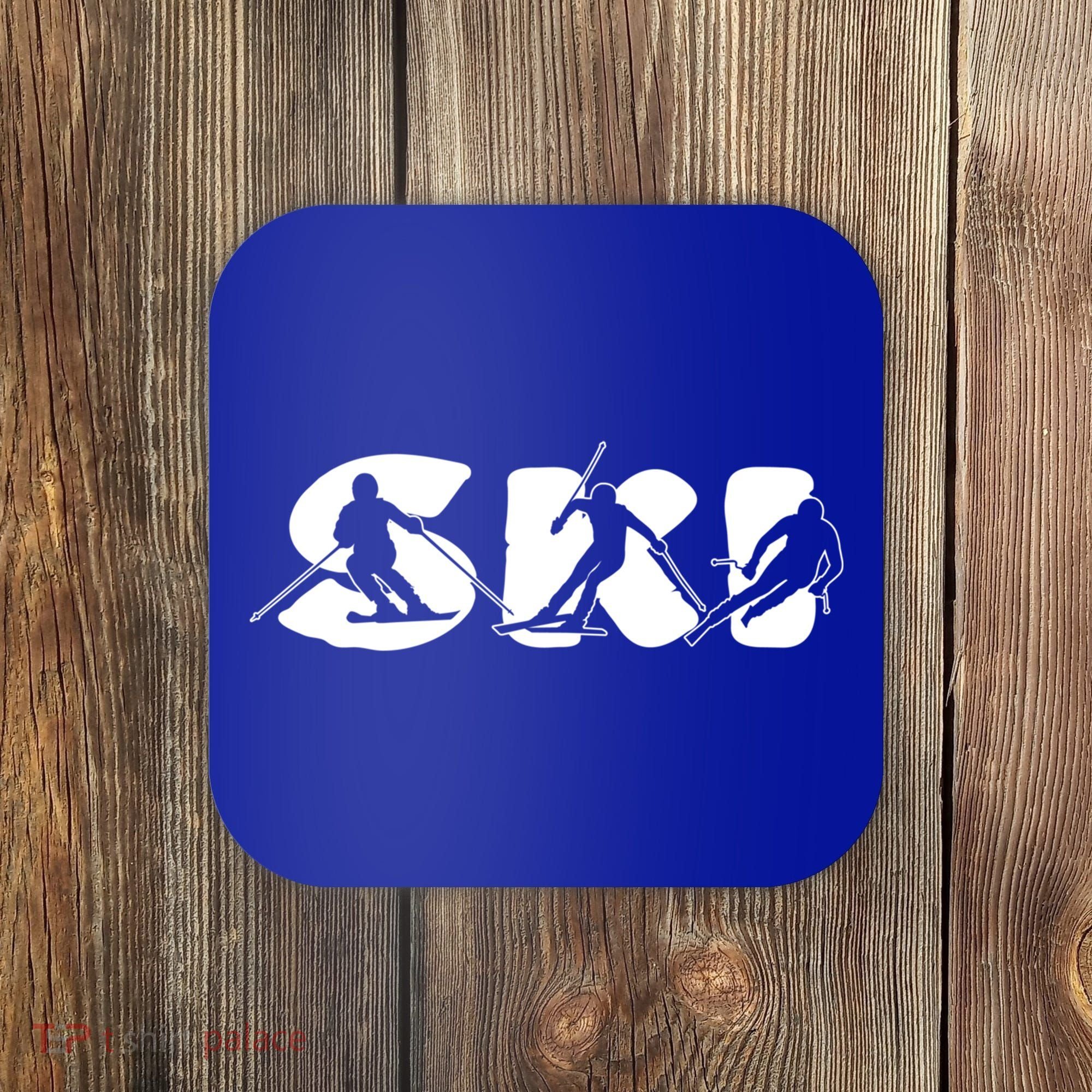 Skiing Clothing For Skiers And Ski Lovers Meaningful Gift Coaster