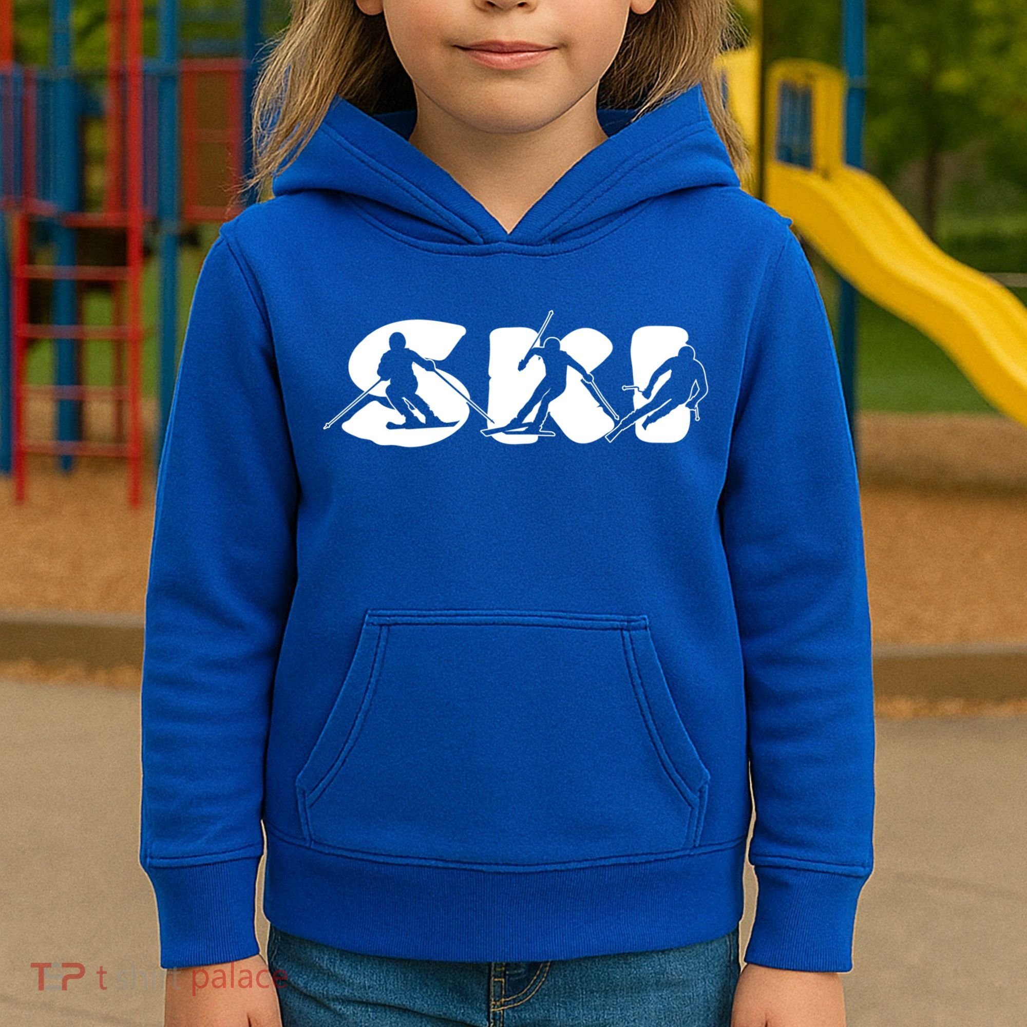 Skiing Clothing For Skiers And Ski Lovers Meaningful Gift Kids Hoodie