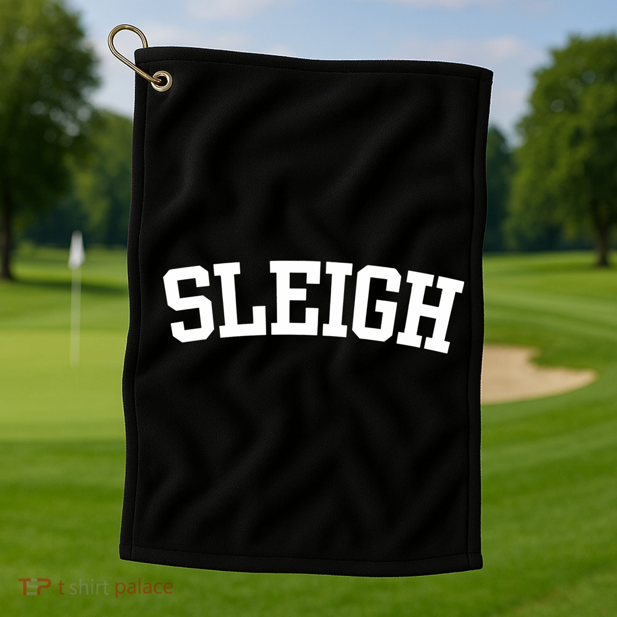 Sleigh Christmas Family Golf Towel