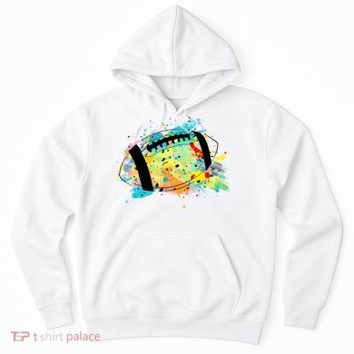 Splattered Colorful Football Lover Hoodie