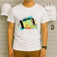 Splattered Colorful Football Lover T-Shirt thumb 6