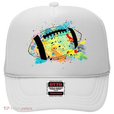 Splattered Colorful Football Lover Hat