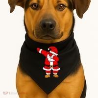 Santa Claus For Xmas Gift Christmas Gift Dab Dabbing Santa Gift USA-Made Doggie Bandana thumb 1