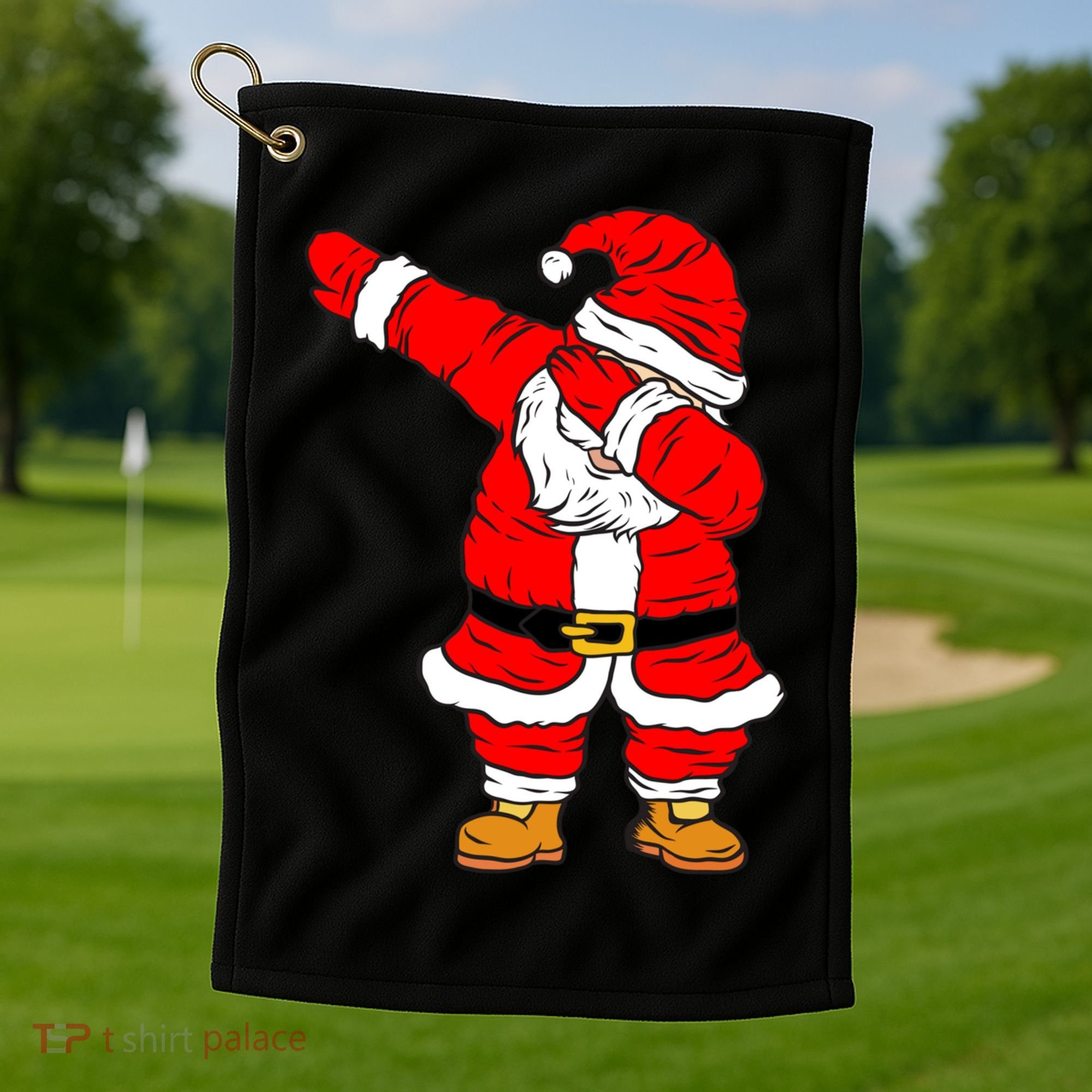 Santa Claus For Xmas Gift Christmas Gift Dab Dabbing Santa Gift Golf Towel