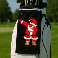 Santa Claus For Xmas Gift Christmas Gift Dab Dabbing Santa Gift Golf Towel thumb 2
