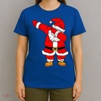 Santa Claus For Xmas Gift Christmas Gift Dab Dabbing Santa Gift T-Shirt thumb 4