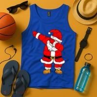 Santa Claus For Xmas Gift Christmas Gift Dab Dabbing Santa Gift Tank Top thumb 4