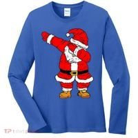 Santa Claus For Xmas Gift Christmas Gift Dab Dabbing Santa Gift Women's Long Sleeve Shirt thumb 0