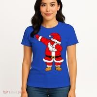 Santa Claus For Xmas Gift Christmas Gift Dab Dabbing Santa Gift Women's T-Shirt thumb 4