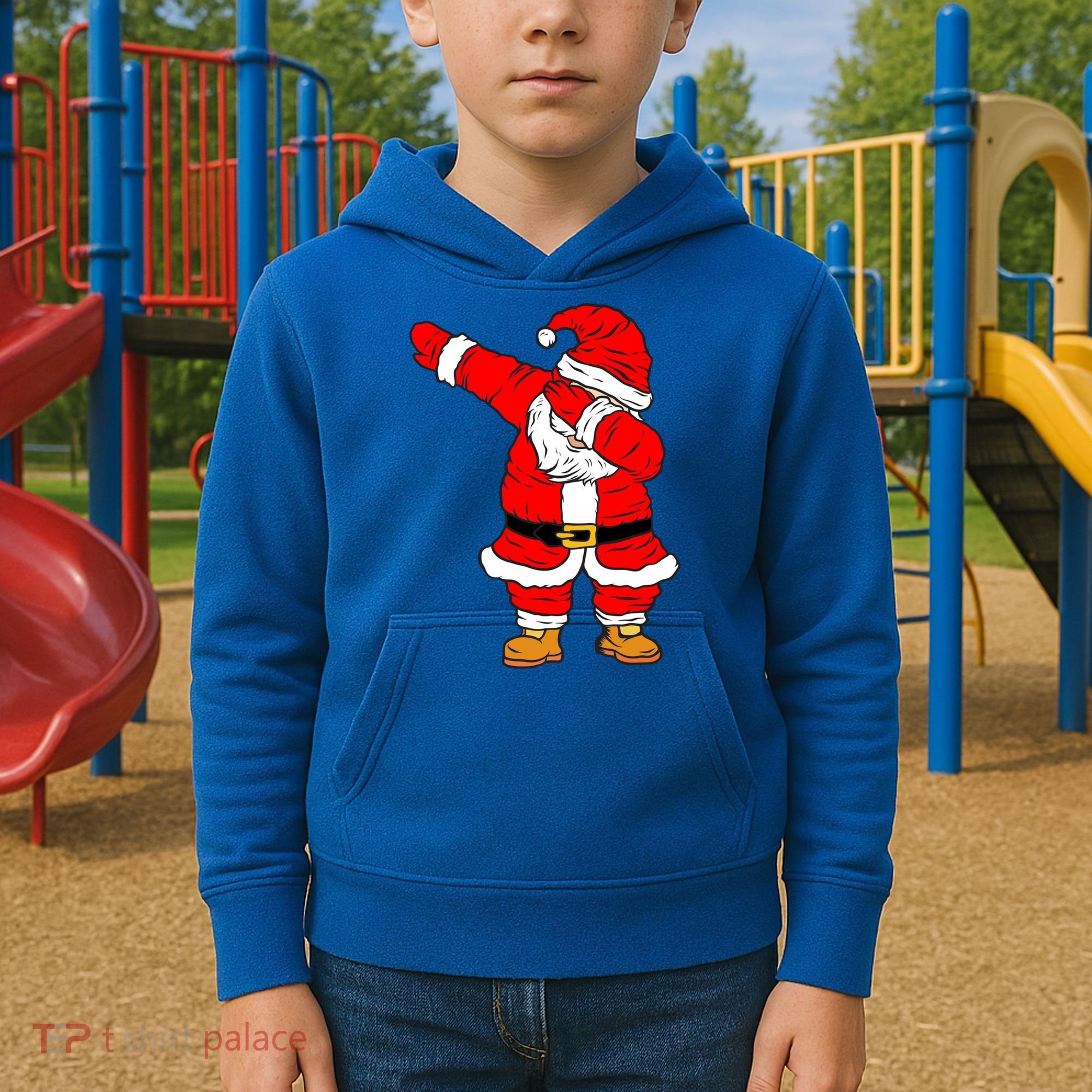 Santa Claus For Xmas Gift Christmas Gift Dab Dabbing Santa Gift Kids Hoodie