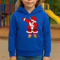 Santa Claus For Xmas Gift Christmas Gift Dab Dabbing Santa Gift Kids Hoodie thumb 3