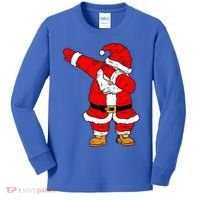 Santa Claus For Xmas Gift Christmas Gift Dab Dabbing Santa Gift Kids Long Sleeve Shirt thumb 0