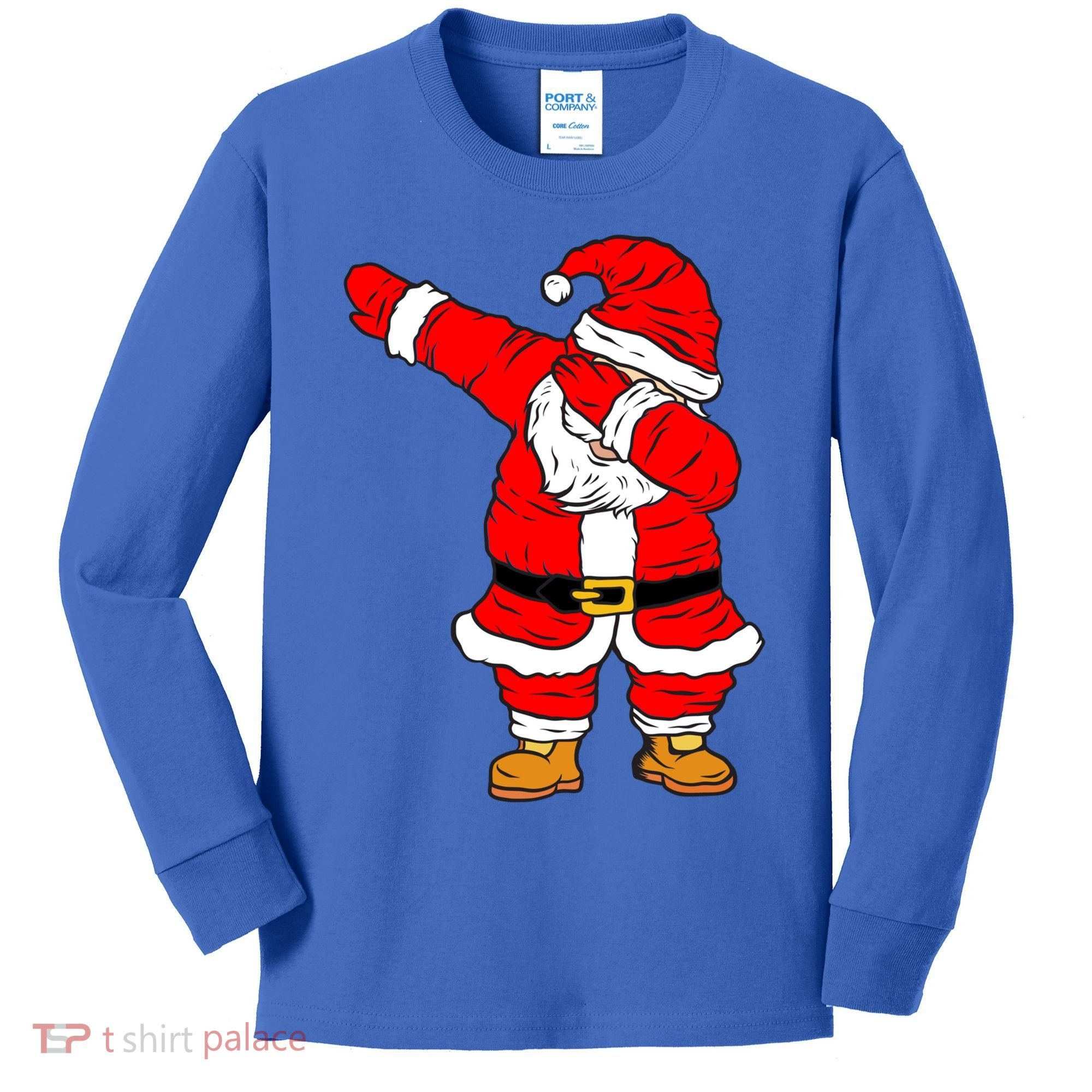 Santa Claus For Xmas Gift Christmas Gift Dab Dabbing Santa Gift Kids Long Sleeve Shirt