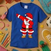 Santa Claus For Xmas Gift Christmas Gift Dab Dabbing Santa Gift Kids T-Shirt thumb 3