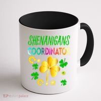 Shenanigans Coordinator Funny Teacher St Patrick's Day Coffee Mug thumb 1