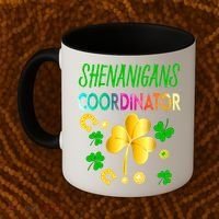 Shenanigans Coordinator Funny Teacher St Patrick's Day Coffee Mug thumb 2
