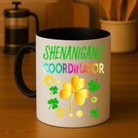 Shenanigans Coordinator Funny Teacher St Patrick's Day Coffee Mug thumb 4