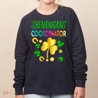 Shenanigans Coordinator Funny Teacher St Patrick's Day Women's Sweatshirt thumb 0